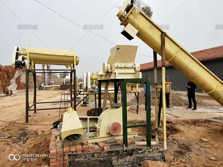 鼎发红薯淀粉生产线在山西阳泉客户安装现场